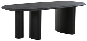 Étkezőasztal kőrisfa dekoros asztallappal 100x220 cm Tirano – House Nordic