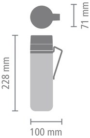 Világosszürke termobögre 500 ml Make &amp; Take – Brabantia