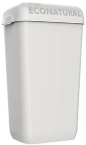 Hulladékgyűjtő, falra szerelhető, 23 l, 55,8x34,5x23 cm, LUCART EcoNatural Flow, fehér (UBC99)