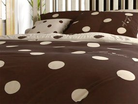 Pamut ágynemű CROWN BLEND krémszínű-barna Ágyneműhuzat mérete: 70 x 90 cm | 140 x 200 cm