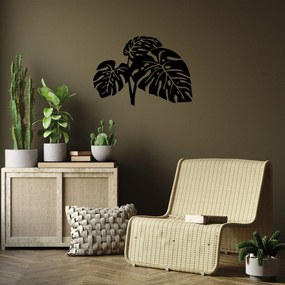 Leaves fém fali dekoráció, 70×49 cm