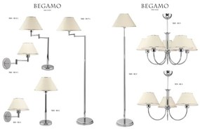 Jupiter 1582 - BG K L CH - Fali lámpa BEGAMO E27/60W