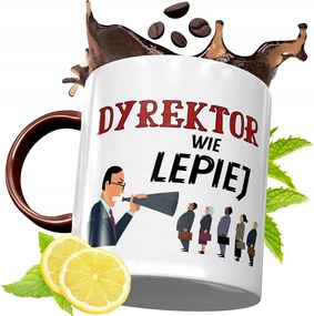 Bordó Bögre Igazgatónak Születésnapra Ajándék fényképes nyomattal