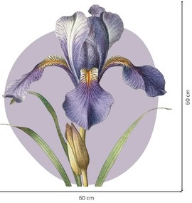 PIPPER. Textil falmatrica "Lila írisz"
