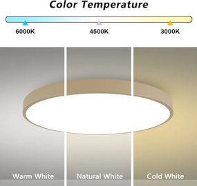 Brilagi-LED fényerőszabályozható POOL SMART LED/128 W/230 V 100 cm bézs Wi-Fi Tuya+távirányító