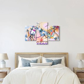 Kép - mesebeli absztrakció (90x60 cm)