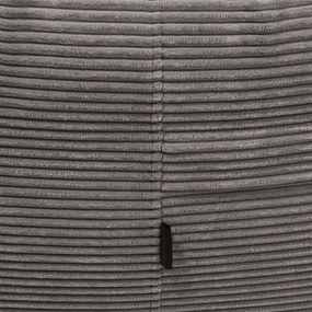 Krémszínű kordbársony babzsákfotel Roll 190 – SLOWDOWN