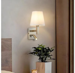 Brilagi - LED Fali lámpa DEYA 1xE14/40W/230V + LED/3W fehér/matt króm