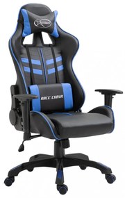 kék műbőr gamer szék