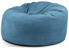Kék kordbársony babzsákfotel Om 135 – SLOWDOWN