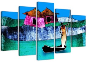 Gario Vászonkép No egy csónakban - 5 részes Méret: 100 x 70 cm