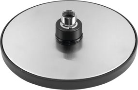 Aqualine - Fejzuhany átm. 20 cm matt fekete