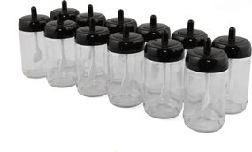 12 részes üveg fűszertartó készlet 300 ml