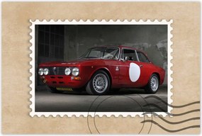 Poszter 60x40 Piros Alfa Romeo