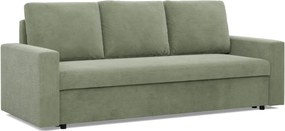 Zeus kanapéágy, kordbársony, bonell töltet, egyenes kartámasz, zöld