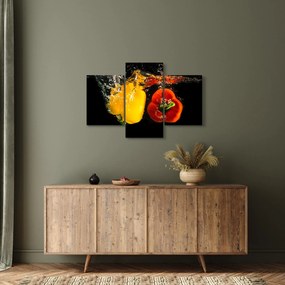 Kép - paprika a vízben (90x60 cm)