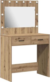 vidaXL Öltözködőasztal Artisan tölgy 78,5 x 41 x 135 cm Faanyag