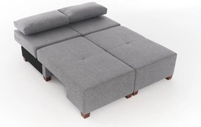 3 személyes kanapéágy Perenna Linen - Szürke