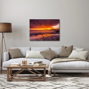 Naplemente a tengernél képe (70x50 cm)