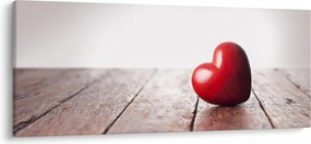Egy fából készült szív képe (120x50 cm)
