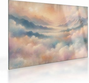 Üveg kép - Felhők (70x50 cm)