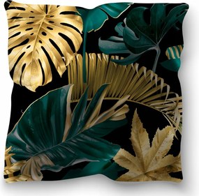 Dekoratív Párnahuzat Zöld Levelek 40X40 CM