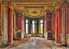 Flizelin fotótapéta Márvány oszlopok és bársonyos pompa 368x254 +ragasztó