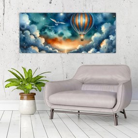 Kép - Repülés az éjjeli ég alatt (120x50 cm)