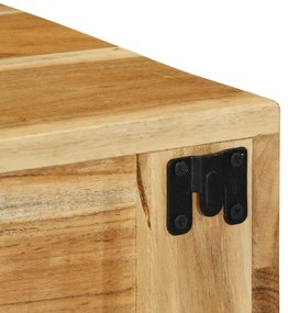 tömör akácfa falra szerelhető TV-szekrény 40x30x19 cm