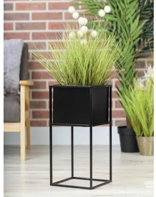 Virágállvány 50x24 cm fekete színben