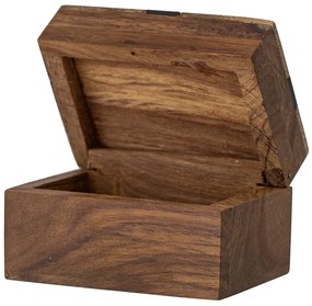 Barna dekoratív fa tárolódoboz 6,5x4,5x4 cm Cemile – Bloomingville