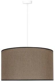 Duolla - Csillár zsinóron ROLLER 1xE27/15W/230V átm. 40 cm barna/fekete