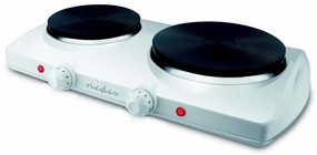 Nedis KAEP251EWT2 - Dupla elektromos tűzhely 15,5 cm és 18,5 cm 2300W/230V KAEP251EWT2