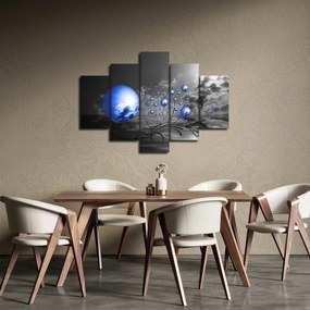 Világoskék gömbök képe (150x105 cm)