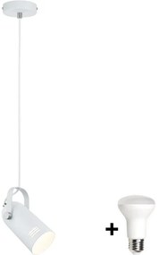 Paulmann 79767 - LED 1xE27/8W KĂĄbeles fĂŒggĆlĂĄmpa LAVEA 230V fehĂ©r