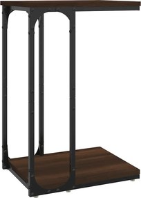 vidaXL barna tölgyszínű szerelt fa kisasztal 40 x 30 x 60 cm