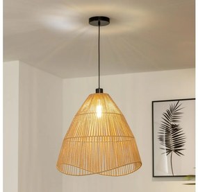 Brilagi - LED csillár zsinóron CERIA BOHO 1xE27/40W/230V átm. 70 cm barna