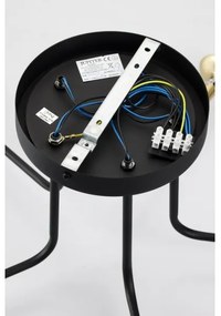 Jupiter 2040 - Felületre szerelhető csillár BURANO 5xG9/10W/230V fekete/arany/átlátszó