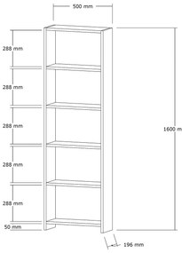 Regál Newe (fehér). Akció -24%. 1088607