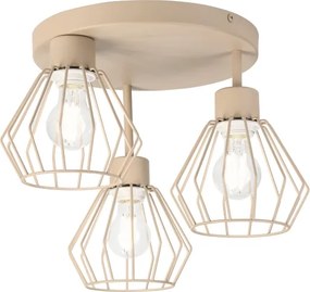 Felületre szerelt csillár AUDREY 3xE27/60W/230V bézs