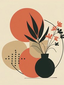 Poszter 30x40cm Váza virágokkal