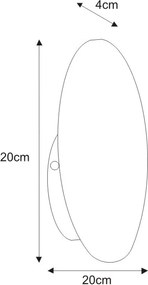 KAJA K-4680 REGA Fekete Színű Fali Lámpa 1xG9 10W IP20