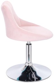 HR1054N Púderrózsaszín modern velúr szék
