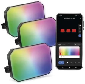 KÉSZLET 3x LED RGBIC Dimmelhető kültéri reflektor LED/14W/230V 3000-6500K IP65 Wi-Fi Tuya