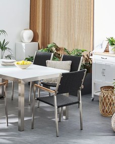 Szék szett 2db Grosso (fekete) (rattan). 1011517