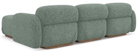 Világoszöld moduláris sarokkanapé (variálható sarok) Ailani – Makamii