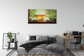 Canvas képek Forró tea gyógynövények 120x60 cm
