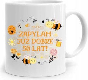 Születésnapra 50 50-es 50-es Bögre Tökéletes Ajándék fényképes nyomtatással