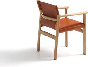 Konyakbarna kőrisfa karfás étkezőszék Jan – Kave Home