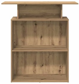 recepciós pult kézműves tölgy 100x40x104 cm szerelt fa